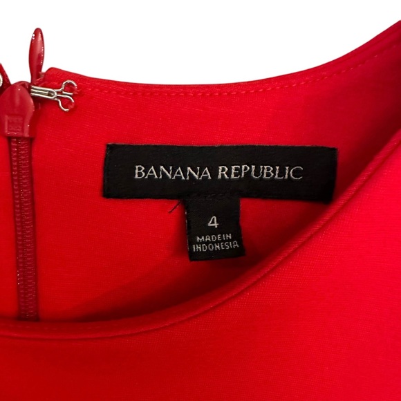 Banana Republic | Women’s Red 3/4 Sleeve Bodycon Dress - Size 4 - Picture 5 of 6